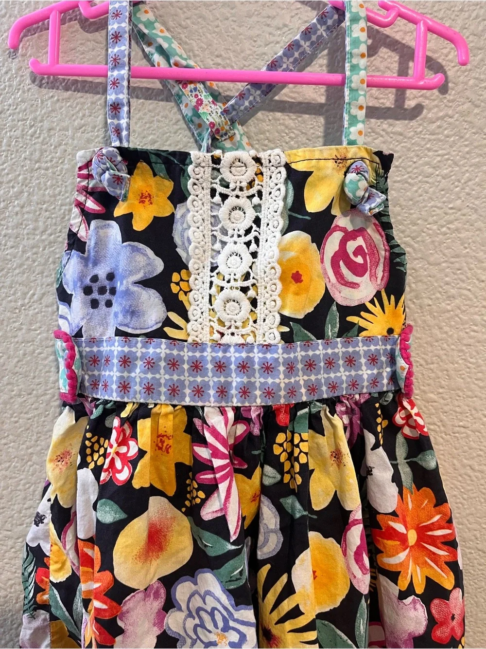 Matilda Jane 100% Cotton Floral Tunic Dress Top Size 4